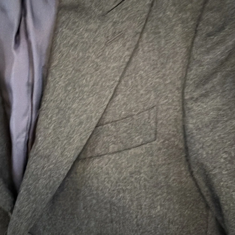 Suit Supply Washington Slim Fit  Jacket Charcoal Grey 100% Wool Super 120 34R